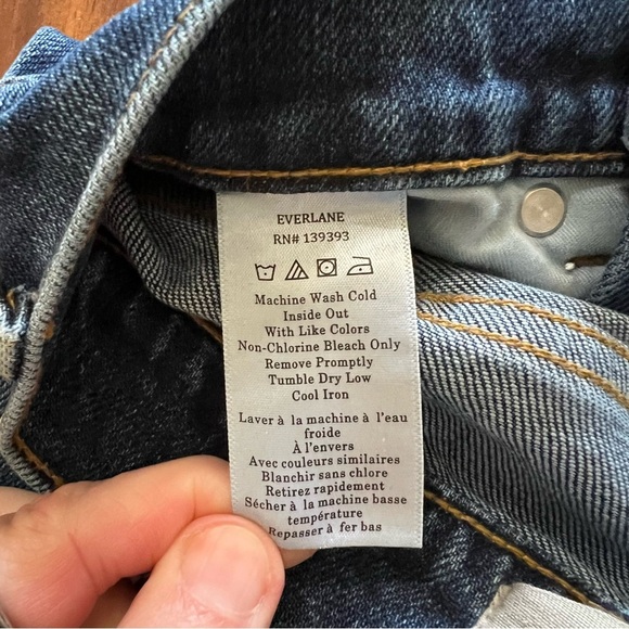 NWT Everlane Way-High Slim Jeans Dark Wash size 23S - Picture 6 of 13